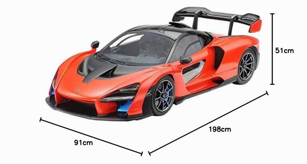 Tamiya 1:24 McLaren Senna - réplica Fiel, modelismo, Kit de plástico, Hobby, encolado, Kit de modelismo, Montaje, sin Pintar, Rojo