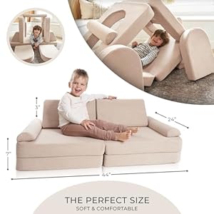 Zicotomodularkidsplaycouchforfunplaytimeorcomfyloungingtheperfecttoddlersofatoboostcreativityandeasilybuildmagicalfortsandmoreinyourplayroomnursery Urban Country Home Decor Zicoto modular kids play couch for fun play time or comfy lounging the perfect toddler sofa to boost creativity and easily build magical forts and more in your playroomnursery urban country home decor