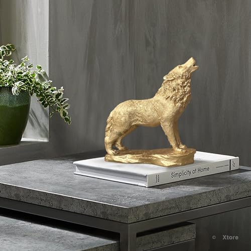 Image of Xtore Beautiful Lion Statue for Home Decor (Pack of 1, Golden)