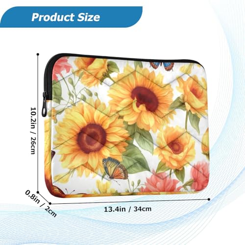 Funda para portátil 13-14 pulgadas impermeable con diseño mariposa miniatura 3
