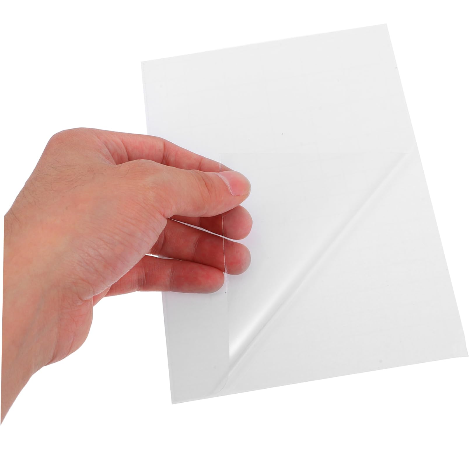 STOBOK Selbstklebende Laminierfolie mit Starker Haftung 100 Blatt aus Pvc Fotoschutzfolie und Glatter Oberfläche 5x7 Zoll für Selbstgemacht Bastelprojekte und Dokumente