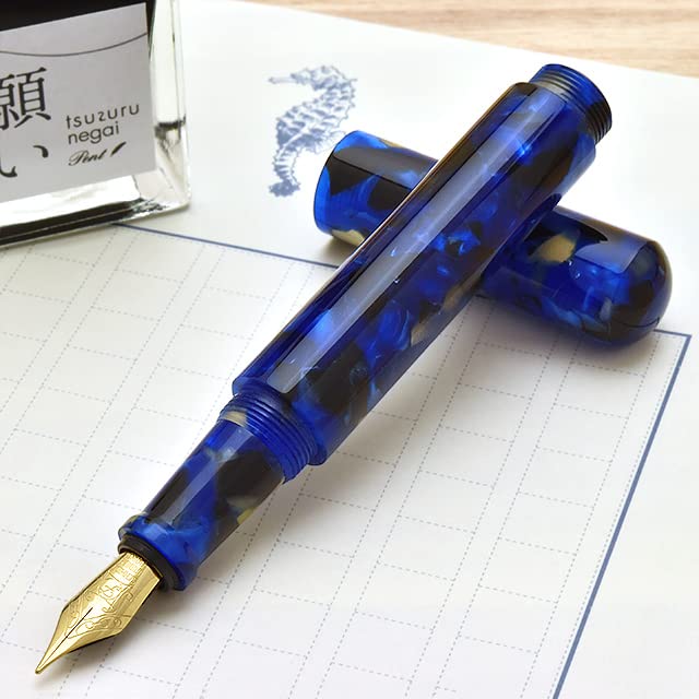 新品 ✨ 大西製作所 ハンドメイド 万年筆 手作り 【ディープオーシャン】 Amazon | 大西製作所 特別生産品 万年筆 コルト ディープオーシャン F