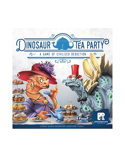 Dinosaur Tea Party Juego de Mesa con Cartas para 3 a 5 Jugadores miniatura 1
