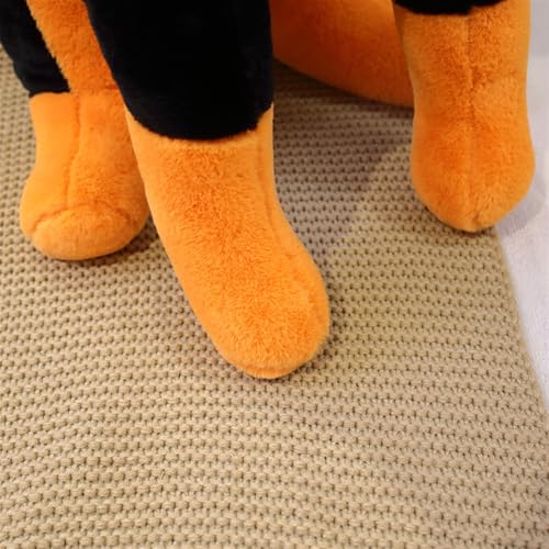KUKUShining Realistisches Doberman Kuscheltier, Weicher Hund Stofftier Plüsch Kinder und Sammler Perfekt für die Wohnzimmerdekoration(40cm/15.7in)