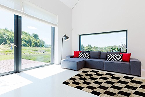 Decorazione di camere Oedim Tappeto Tavolo Scacchi PVC Diverse Misure  Moquette Adulto PVC  Pavimento vinilico per Adulti 95 x 200 cm