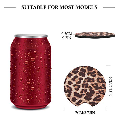4 Pack Leopard Print Cup Coasters