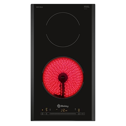 Balay 3EB730LQ - Placa Modular, Vitrocerámica, 2 Fuegos, 30cm, Función Programación