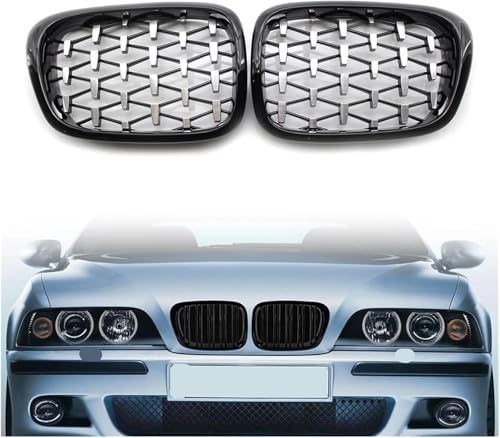 Rejillas antiniebla para BMW E39 con diseño de doble puente protector 4