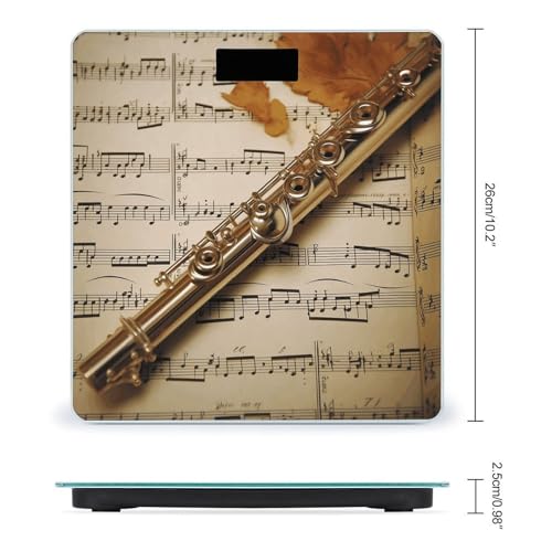 Báscula Digital Corporal de Alta Precisión Flute Music miniatura 2