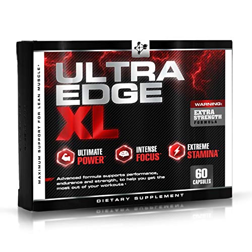 Edge Fitness Supplements: Unlock Peak Performance with Muscle Recovery Boosters 4 Ultra Edge XL - BCAA Bodybuilding Supplement - Nitric Oxide Booster for Maximum Muscle Growth - Recovery - and Intensified Workouts - with Amino Acids L Glutamine - L Arginine (60 Capsules)