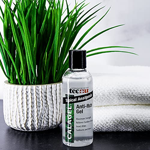 Tecnu Calagel Anti-Itch Gel, Maximum Strength Itch Relief For Rashes, Bug Bites, Stings And Minor Burn Relief, 6 Oz #TOP1