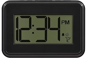 La Crosse Technology: Digital Wall Clock with Temperature & Timer