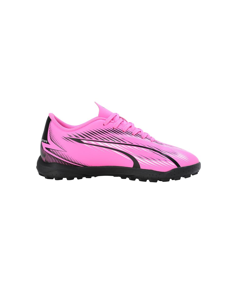 Puma Unisex Youth Ultra Play Tt Jr Soccer Shoes, Poison Pink-Puma White-Puma Black, 30 EU