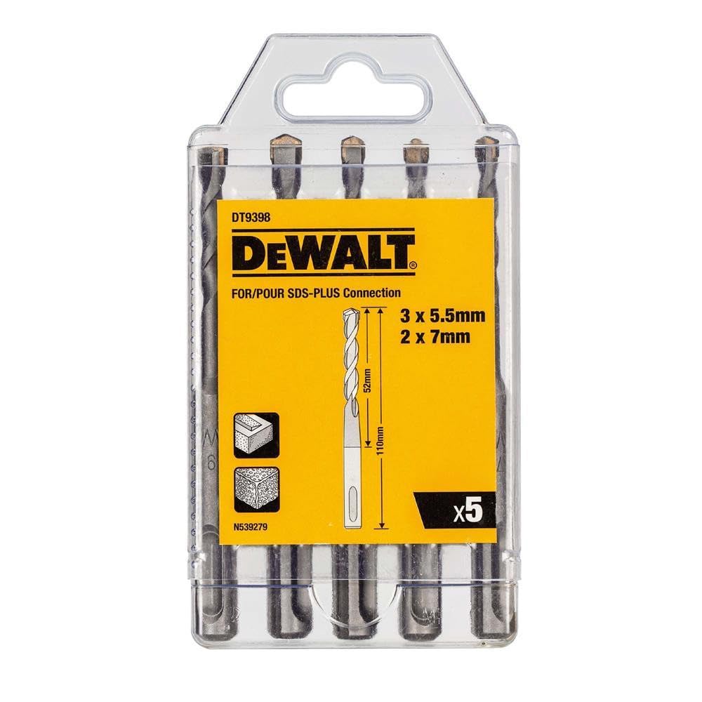 DEWALT DEWDT9398MQZ DT9398 SDS PLUS zestaw wierteł 5-częściowy wyświetlacz 1