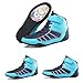 WCXTY Boxing Shoes for Men,Fashion High Top Comfortable Youth Wrestling Shoes,Casual Lightweight Non-Slip Women Bodybuilding Shoes,with Breathable Mesh,Unisex (Color : Cyan Blue, Size : 8)