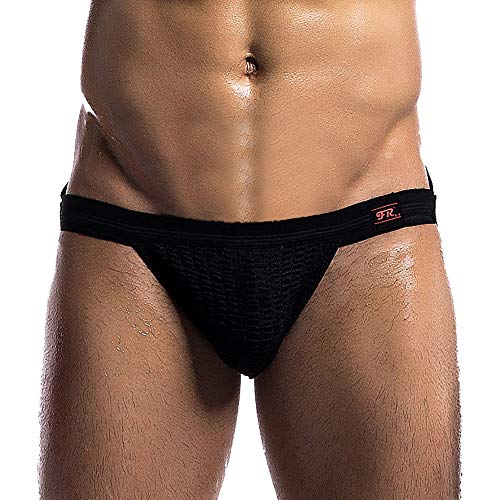 Men's Jockstrap Underwear Sexy Knit Jock Strap Breathable Athletic Supporters Elastic Waistband Thong2