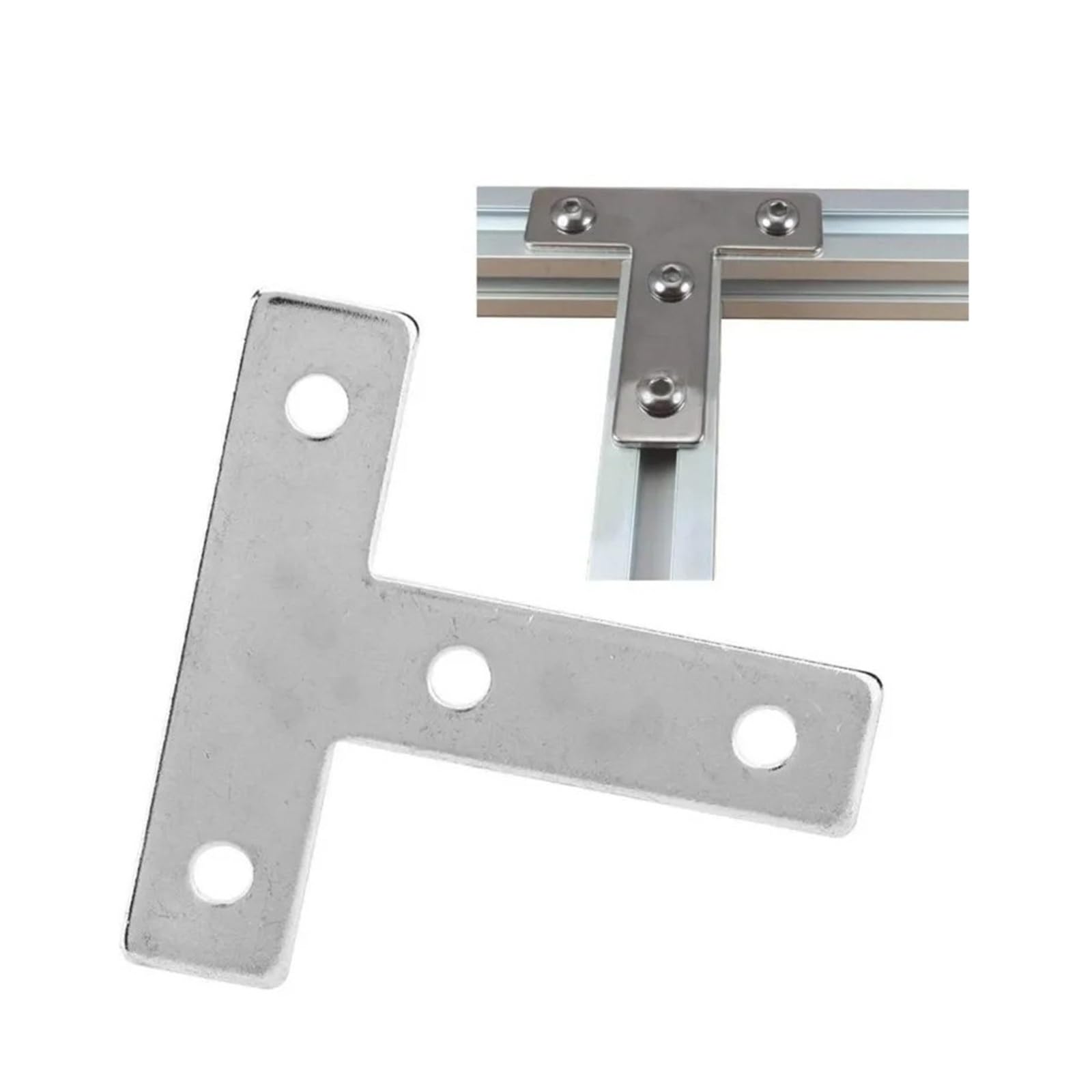 Hhb18i 2020 Aluminium Profiles Corner Bracket Carbon Steel Aluminum Extrusion Profile Plate Fasteners 3030 L/T Type Connection(2020)