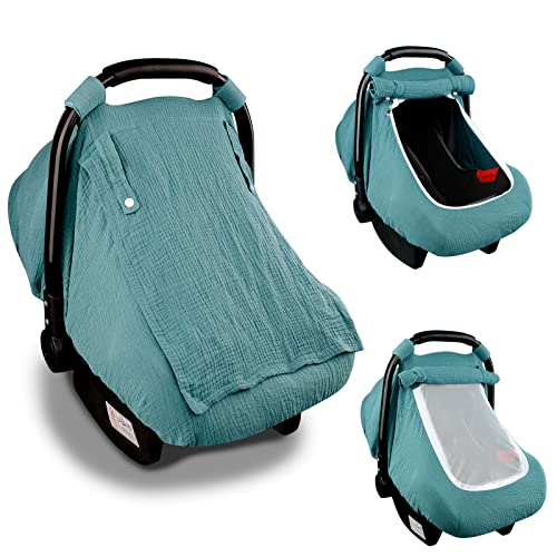 Muslin Car Seat Cover for Babies