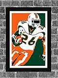 Generic Sean Taylor Miami Hurricanes Portrait Sports Print Art 11x17