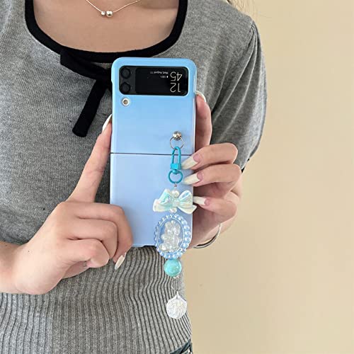 Coque Z Flip 4 pendentif perle arc-en-ciel le cadeau idéal