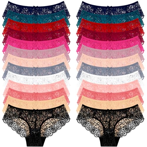 Image of Sunm Boutique Sexy Underwear for Women, Cheeky Lace Women's Panties, Breathable Bikini for Ladies