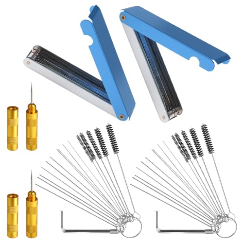 Image of 6 Pack Carburetor Cleaner Kit, Torch Tip Dirt Removal Set for Jets Nozzles Orifices, Throttle Body Tools for Chainsaw Motorcycle ATV Carb Welding Stove Shower Head Maintenance