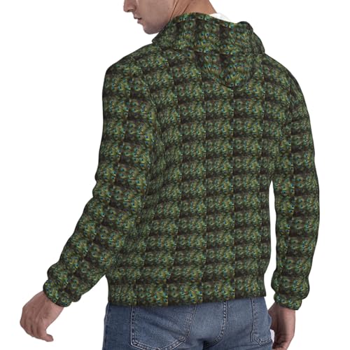 Sweat à capuche imprimé paon idéal pour vos weekends décontractés