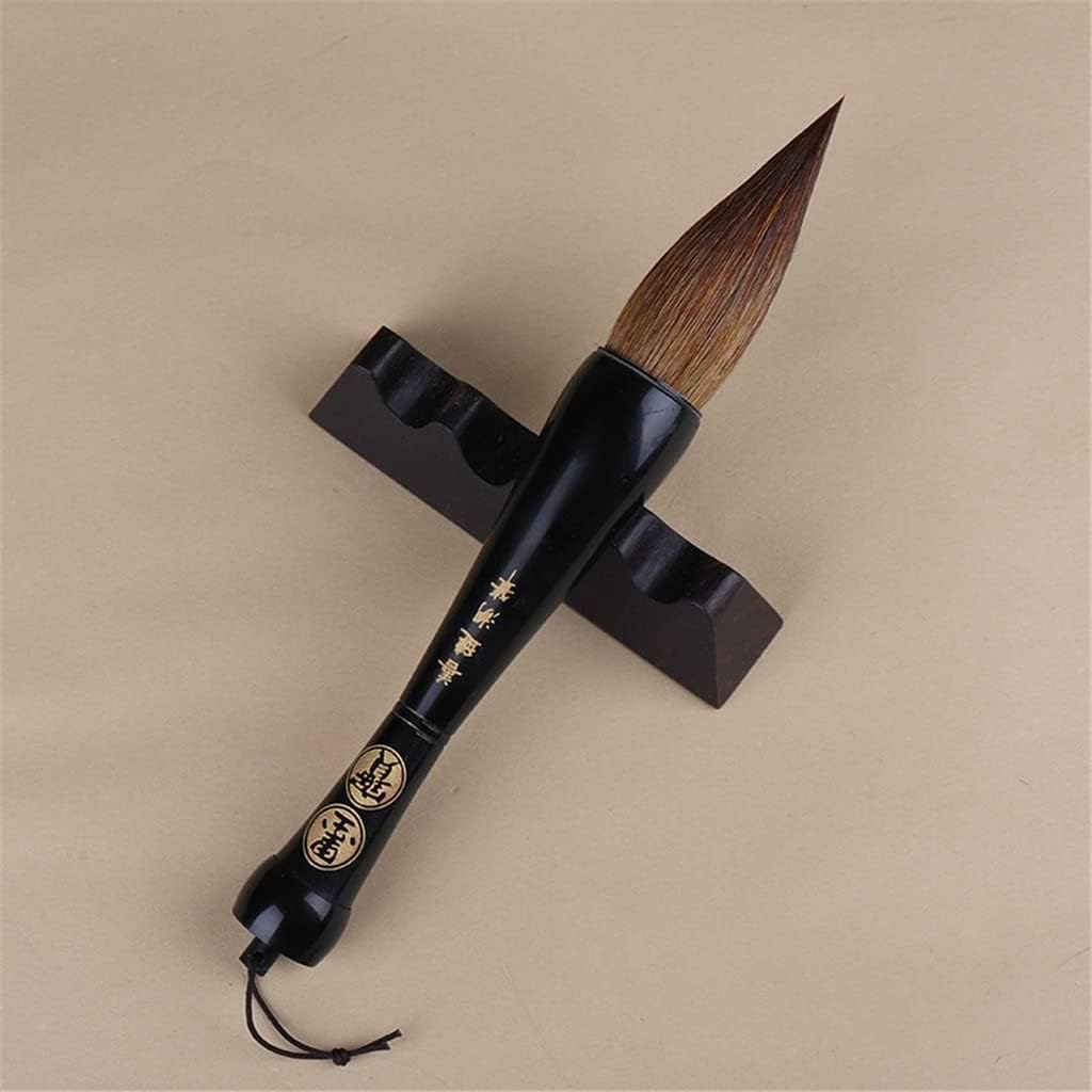 Chińskie pędzle do pisania, Pędzel do chińskiej kaligrafii Wilczy włos w kształcie lejka 2,7 cm Kaliber 8 cm Włosy 16 cm Uchwyt