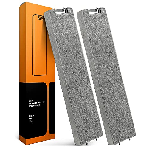 AundM® Aktivkohlefilter für Miele DKF 13-1 & 6485741 für Miele Dunstabzugshauben DA3366 / 3466/3496 DKF13-1 (2er Pack)