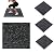 tonchean 20x20In Exercise Equipment Mats 1" Thick 4 Tiles Rubber Gym Floor Tiles with High Density Rubber Heavy Weight Workout Gym Floor Tile Mat for Home Gym, Protective Workout Mat -10.76 Sq