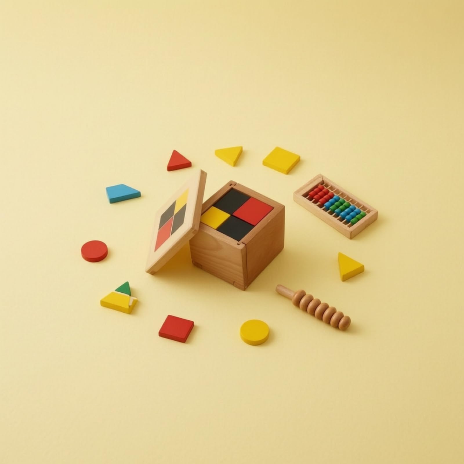 Cubo l Matemático Caja STEM Bloque para Estudiantes, Escuela, Hogar