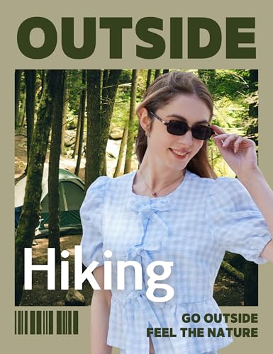 EASYHAUTE Rectangle Sunglasses for Women, 90s Retro Miu-Inspired Sun Glasses with UV 400, Vintage Rectangular Lenses3