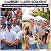 Handepo 100 Pack Bandanas Unisex Paisley Bandanas Bulk Multi Purpose Cowboy Head Wrap Necktie Face Cover Party Supply 21.26'' (Dark Blue, Red, White,American Flag) #2