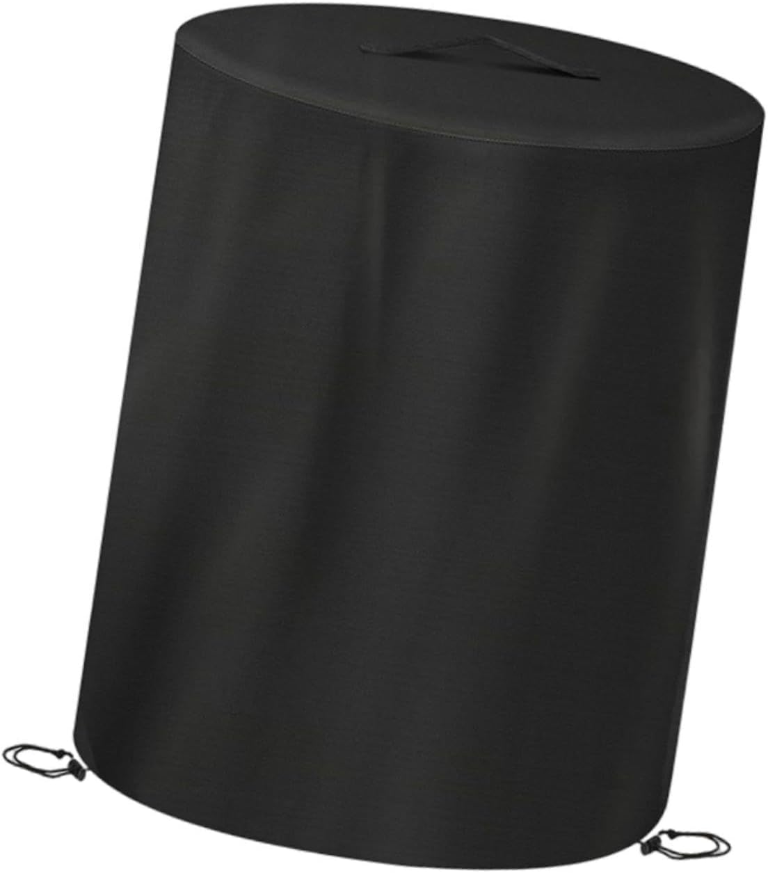 Fire Pit Cover Round 24.41x31.50 Inch Waterproof 600D Polyester Oxford with Drawstring and Handle for Outdoor Heater Protection