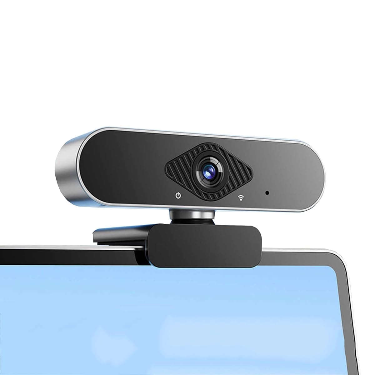 GIZNXBA Webcam PC, Lente Gran Angular De 125°, Enfoque Automático, Micrófono con Cancelación De Ruido, Webcam USB para Ordenador Plug & Play para Streaming, Videollamadas(4K)