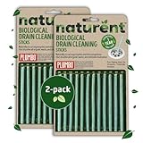 Drain cleaning Sticks 2 Pack of 12 – Enzyme-Activated Drain Cleaner Sticks & Sink Odour Remover – Natural, Sustainable European made Enzyme Cleaner Clog & Cleaning Sticks by Plumbo