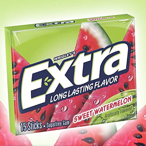 Image of Wrigley's Extra Long Lasting Flavor Sweet Watermelon, 40 g