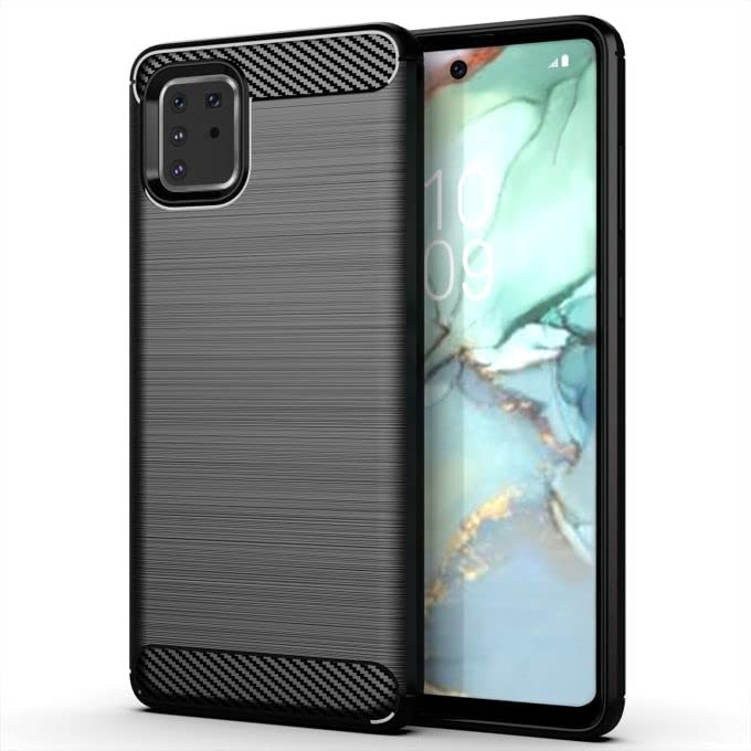 ConnectPoint [Bumper] Exculsive Zebra with Anti Dust Plugs Shockproof Slim Back Cover Case for Samsung Galaxy Note10 Lite - Black