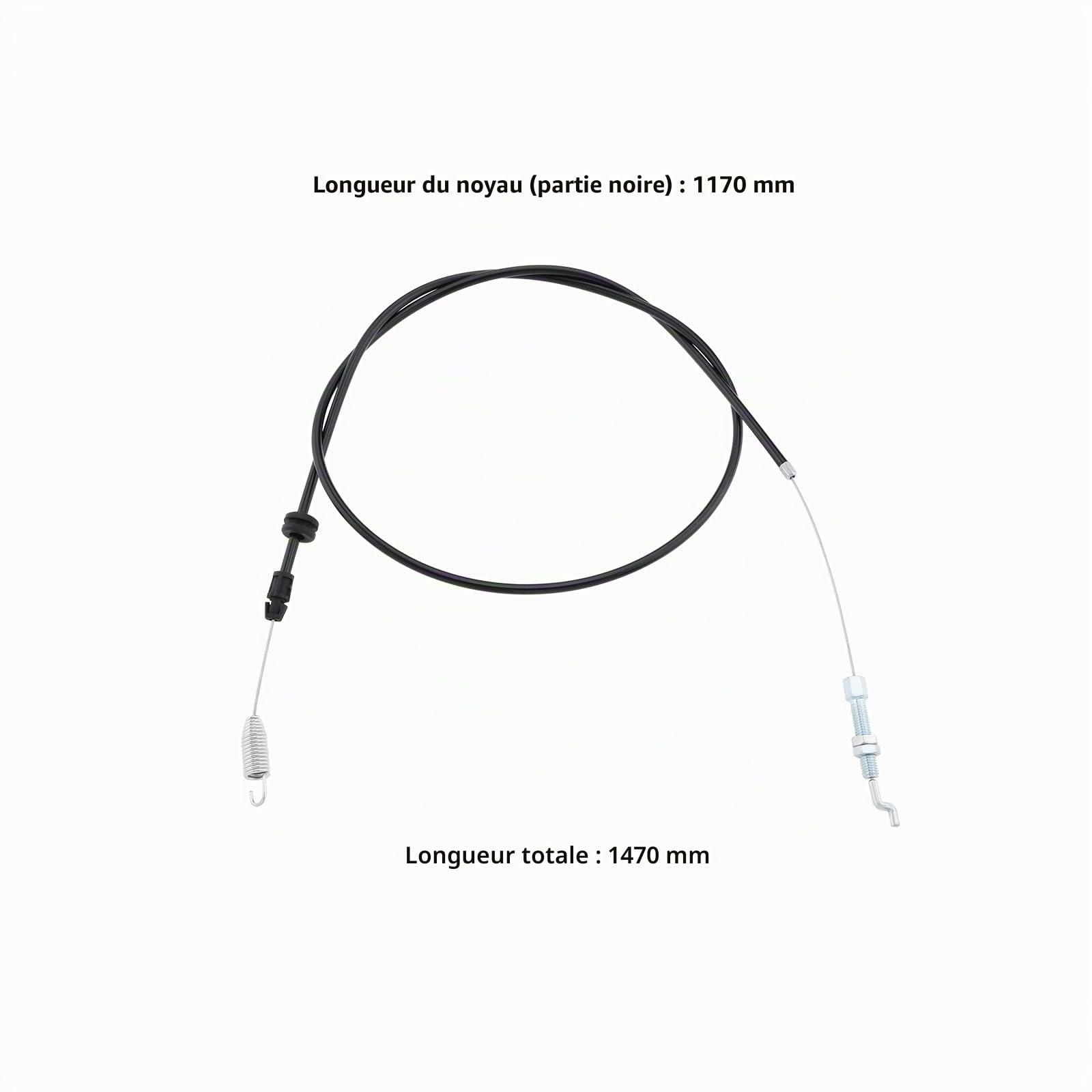 EMSea Câble d'embrayage Câble d'embrayage de Tondeuse à Gazon 381000668/1 Compatible avec Mountfield Compatible avec Castel Garden Compatible avec Champion SP530 SP534 SP535