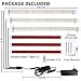 LED Grow Light Strips for Plants,Cholas 36W 132 LEDs Auto ON & Off Function,3/6/12H Timer 5 Dimmable Levels and 3 Switch Modes for Indoor Plants Gardening Greenhouse 3 Pack (Full Sepectrum Light) (L)
