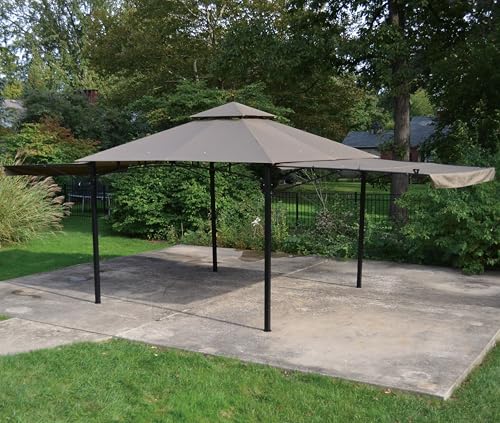 Backyard Expressions 10' x 10' Gazebo w/Two Extending Side Panels