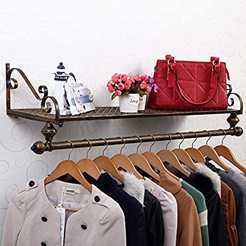 WRJ Ganci A Parete, Monorotaia Rack E Floating Storage Rack per Ingresso Corridoio Camera da Letto Bagno Robusto E Facile da Installare E Utilizzare,1,100cm