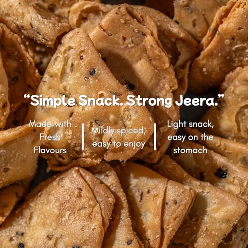 Image of MEWARIS Jeera Puri Crisp Savory Snack Made with Refined Wheat Flour & Cumin Seeds 200G