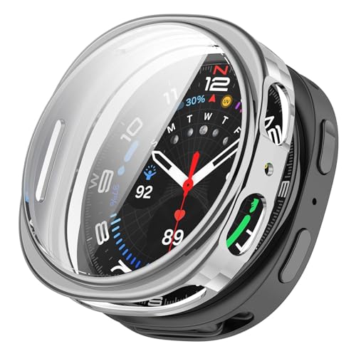 �yMoahsiuny�zFor Galaxy Watch8 40mm �P�[�X �ی�P�[�X ��̌^ �ϏՌ� �y�� �_�炩�� TPU �E���ȒP�i�V���o�[�j