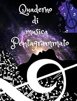 Algopix Similar Product 10 - Quaderno di musica Pentagrammato 100