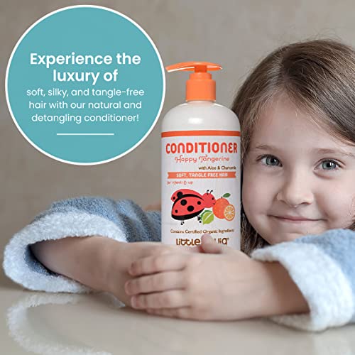 Little Twig Detangling Conditioner, Natural Conditioner With Plant Derived Formula, Hair Conditioner With Essential Oils And Extracts, Suitable For Whole Family, Tangerine, 17 Fl Oz. #TOP5