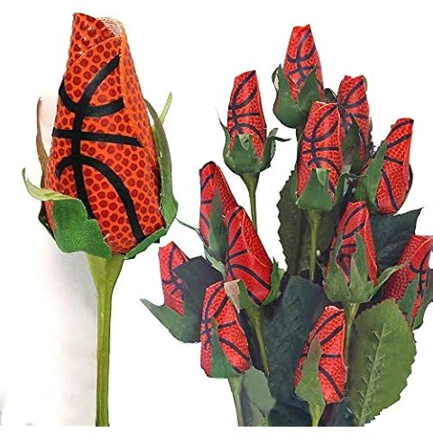 Basketball Rose (Pack of 12) - Handmade, Original Design by Sports Roses Cover