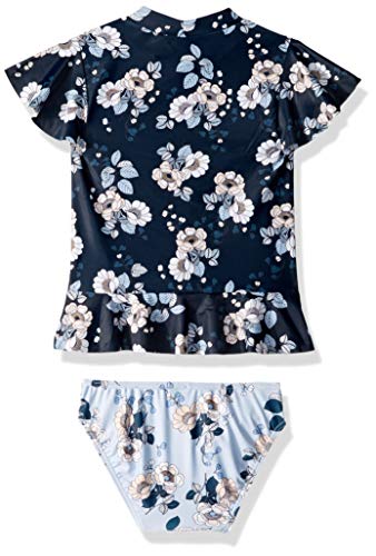 Image of Seafolly Girls' Short Sleeve Rashguard Swimsuit Set
