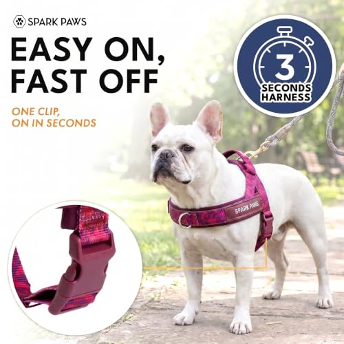 Image of Spark Paws No Pull Front Clip Dog Harness - Easy On, Padded and Lightweight