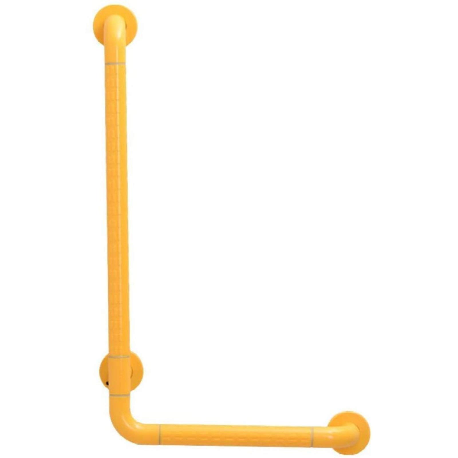 Maniglione Vasca Maniglie Antiscivolo, Acciaio Inossidabile Maniglia di Sicurezza Forma A L. Maniglias Doccia Maniglia WC Barre di Sostegno da Bagno per Infortuni agli Anziani,Yellow-60x70cm